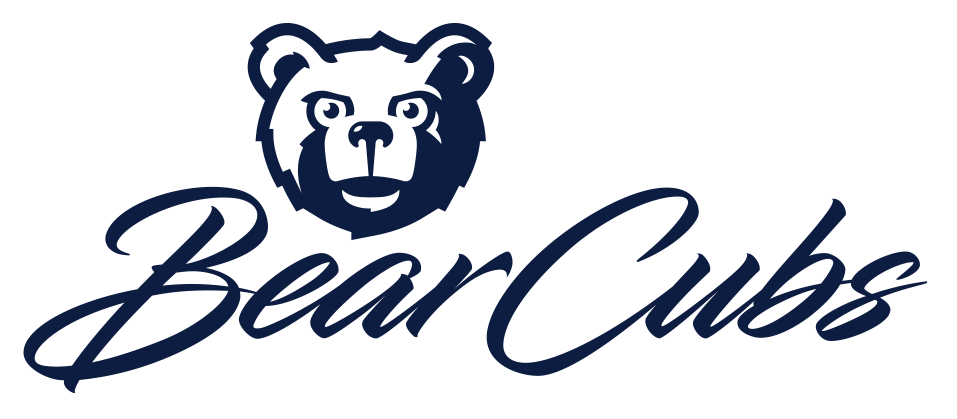 Bear Cubs logo with the mascot, Rosoe, above the word Bear Cubs