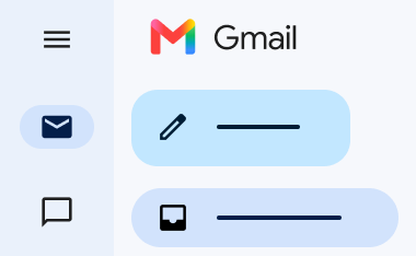 A generic Gmail interface with the Gmail logo and title